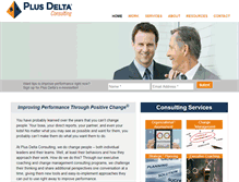 Tablet Screenshot of plusdelta.net
